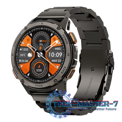 Smartwatch FW110 Titan Chronos Czarny Smartwatch FW110 Titan Chronos Czarny