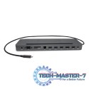 Stacja dokująca USB-C Metal Ergonomic 4K 3x Display Docking Station Power Delivery 85 W + i-tec Universal Charger 100 W