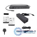 Stacja dokująca USB-C Metal Ergonomic 4K 3x Display Docking Station Power Delivery 85 W + i-tec Universal Charger 100 W