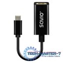 Adapter USB-C (M) - HDMI (F), 4K, 30Hz, plastik, AK-79