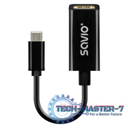 Adapter USB-C (M) - HDMI (F), 4K, 30Hz, plastik, AK-79