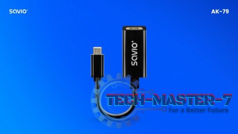 Adapter USB-C (M) - HDMI (F), 4K, 30Hz, plastik, AK-79 Adapter USB-C (M) - HDMI (F), 4K, 30Hz, plastik, AK-79