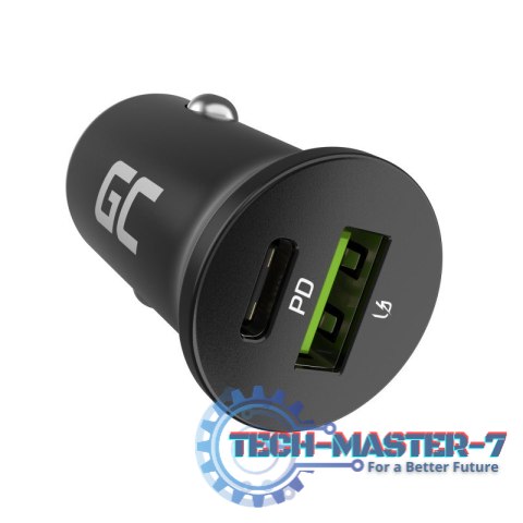 Ładowarka samochodowa PowerRide Nano38 38W 6A 1xUSB-C,1xUSB-A Ładowarka samochodowa PowerRide Nano38 38W 6A 1xUSB-C,1xUSB-A