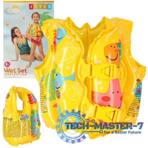 INTEX 59661 Kamizelka dmuchana kapok do pływania dla dzieci 3-5lat 18-23kg