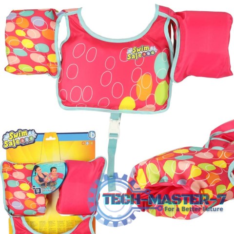 Kamizelka dmuchana BESTWAY 32174 kapok z rękawkami 3-6lat 19-30kg różowa Kamizelka dmuchana BESTWAY 32174 kapok z rękawkami 3-6lat 19-30kg różowa