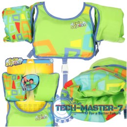 Kamizelka dmuchana BESTWAY 32174 kapok z rękawkami 3-6lat 19-30kg zielona