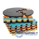 Mata edukacyjna piankowa puzzle zwierzątka kolorowa 114 x 114 cm 25 elementów folia