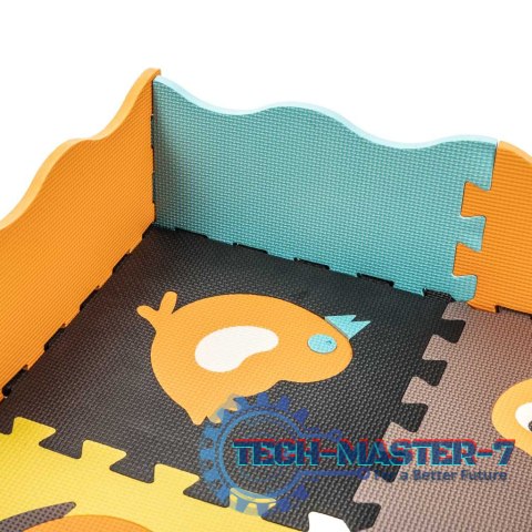 Mata edukacyjna piankowa puzzle zwierzątka kolorowa 114 x 114 cm 25 elementów folia Mata edukacyjna piankowa puzzle zwierzątka kolorowa 114 x 114 cm 25 elementów folia