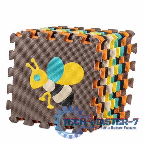 Mata edukacyjna piankowa puzzle zwierzątka kolorowa 85 x 85 cm 9 elementów kolorowa folia Mata edukacyjna piankowa puzzle zwierzątka kolorowa 85 x 85 cm 9 elementów kolorowa folia