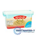 Piasek Kinetyczny w wiaderku 1kg foremki niebieski