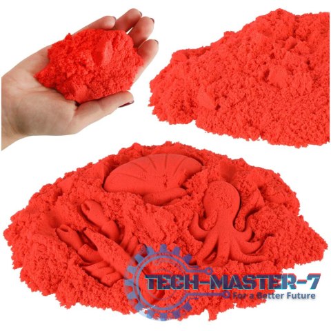 Piasek kinetyczny 1kg w woreczku czerwony