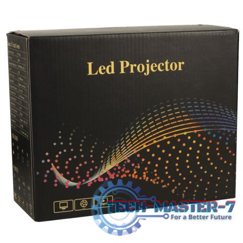 Projektor rzutnik przenośny LED TFT LCD 16:9 1920x1080 USB 20W biały
