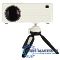 Projektor rzutnik przenośny LED TFT LCD 16:9 1920x1080 USB 20W biały