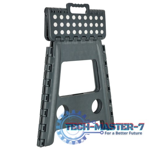 Stołek taboret składany antypoślizgowy 39cm ciemny szary Stołek taboret składany antypoślizgowy 39cm ciemny szary