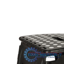Stołek taboret składany antypoślizgowy 39cm czarny