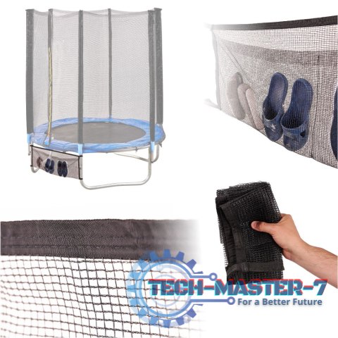 Torba siatka dolna do trampoliny organizer na buty klucze telefon 110cm Torba siatka dolna do trampoliny organizer na buty klucze telefon 110cm