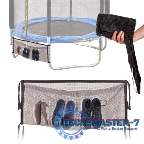 Torba siatka dolna do trampoliny organizer na buty klucze telefon 110cm Torba siatka dolna do trampoliny organizer na buty klucze telefon 110cm