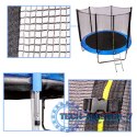 Trampolina ogrodowa dla dzieci siatka 305cm 10ft 42kg