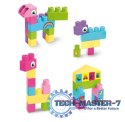 Klocki 26 elementów Big Blocks różowe