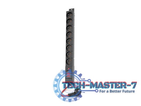 Listwa zasilająca R8 POWER 1.5M 8X 230V PL Czarna 16A