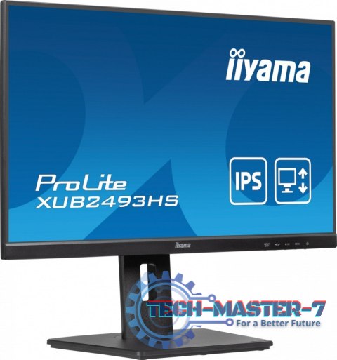 Monitor ProLite 23.8 cala XUB2493HS-B6 A, IPS, HDMI, DP, 2x2W, HAS, 300cd/m2, obrót stopy 120 stopni Monitor ProLite 23.8 cala XUB2493HS-B6 A, IPS, HDMI, DP, 2x2W, HAS, 300cd/m2, obrót stopy 120 stopni