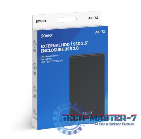 Obudowa na dysk zewnętrzny HDD / SSD 2.5" USB 2.0 AK-73 Obudowa na dysk zewnętrzny HDD / SSD 2.5" USB 2.0 AK-73
