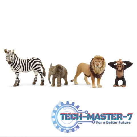 Zestaw 4 figurek Wild Life Zwierzęta Afryki Zestaw 4 figurek Wild Life Zwierzęta Afryki