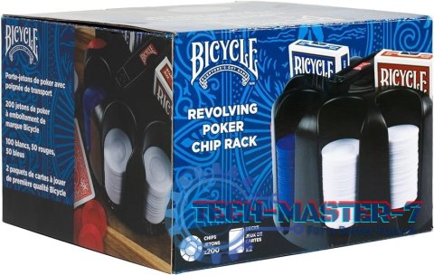 Zestaw Poker Revolving Poker Chip Rack (200)
