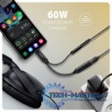ADA-HCPD Zewnętrzna karta dźwiękowa USB-C 32bit DAC 3.5mm (F) złącze, 384kHz + PD 60W