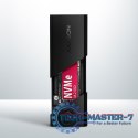 EEM2-UB2 Obudowa zewnętrzna aluminiowa, USB-C 3.2 Gen 2 - M.2 NVMe SSD, długość 42 do 80 mm Czarna