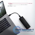 EEM2-UB2 Obudowa zewnętrzna aluminiowa, USB-C 3.2 Gen 2 - M.2 NVMe SSD, długość 42 do 80 mm Czarna
