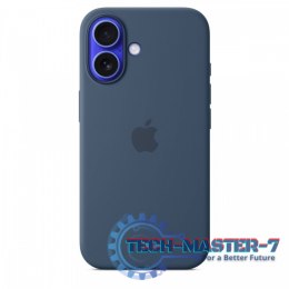 Etui silikonowe z MagSafe do iPhonea 16 - denim