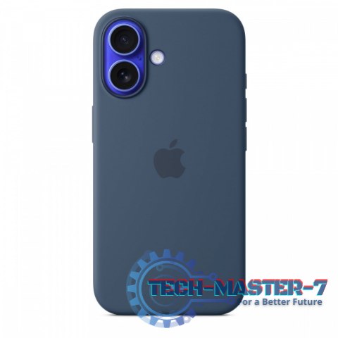 Etui silikonowe z MagSafe do iPhonea 16 - denim