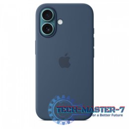 Etui silikonowe z MagSafe do iPhonea 16 - denim