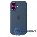 Etui silikonowe z MagSafe do iPhonea 16 - denim