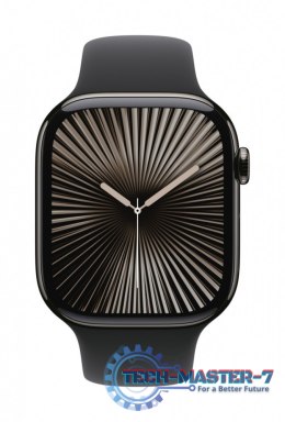 Watch Series 10 GPS + Cellular, koperta 46 mm z tytanu w kolorze łupkowym z paskiem sportowym w kolorze czarnym - rozmiar M/L