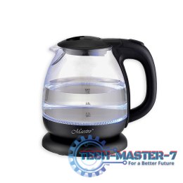 Czajnik elektryczny szklany 1l 1100W MR-055-BLACK