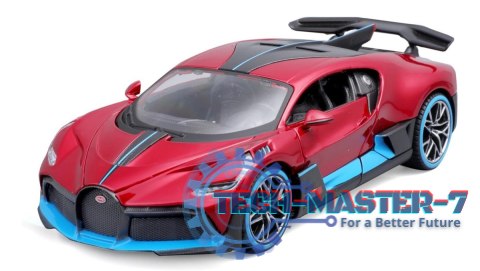 Model kompozytowy Bugatti Divo 1/24 czerwony