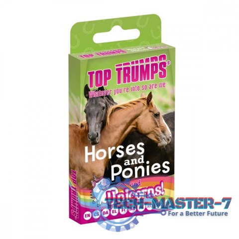 Gra karciana Top Trumps Konie, Kucyki i Jednorożce