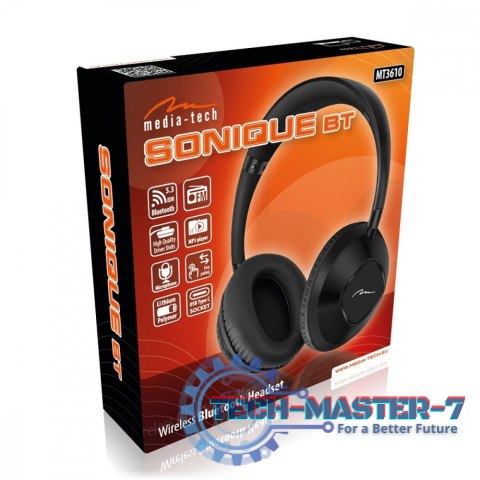 Słuchawki bezprzewodowe SONIQUE BT MT3610 Słuchawki bezprzewodowe SONIQUE BT MT3610
