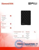 Dysk twardy Diamond D06 1TB USB 3.2 czarny