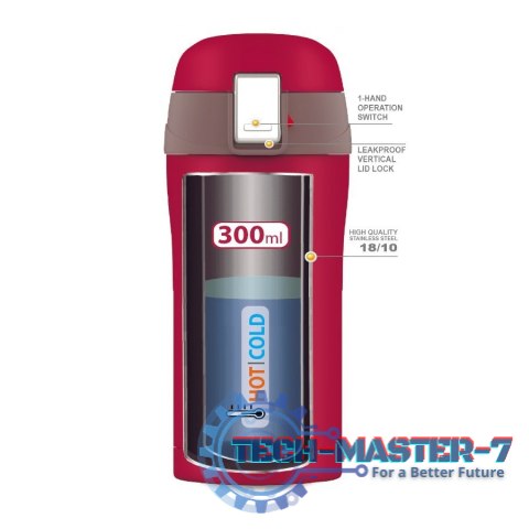 Kubek termiczny 300 ml Pretty MR-1643-30C Czerwony Kubek termiczny 300 ml Pretty MR-1643-30C Czerwony