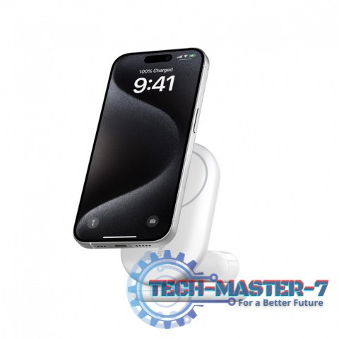 Magnetyczna podstawka ładująca BOOSTCHARGE 2w1 Qi2 15W biała składana