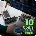 Stacja dokująca IB-180MS-C31 SSD Docking 1x 2,5"/3,5" & 1x M.2 PCIe NVMena USB 3.2 Gen 2 10 Gbit/s