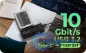 Stacja dokująca IB-180MS-C31 SSD Docking 1x 2,5"/3,5" & 1x M.2 PCIe NVMena USB 3.2 Gen 2 10 Gbit/s