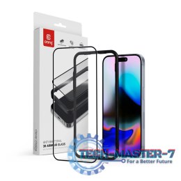 Szkło ochronne Anti-Bacterial 3D Armour Glass - hartowane 9H Full Glue do iPhone 16 Pro Max + ramka instalacyjna