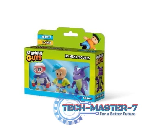 Figurki Stumble Guys Opakowanie windowbox z 3 figurkami