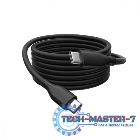 Kabel zasilający silikonowy USB-C - USB-C, USB 2.0 60W, 0,5m Czarny Kabel zasilający silikonowy USB-C - USB-C, USB 2.0 60W, 0,5m Czarny