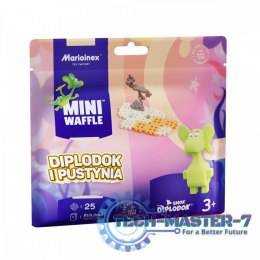 Klocki Mini Waffle - Saszetka Diplodok i pustynia 25 elementów
