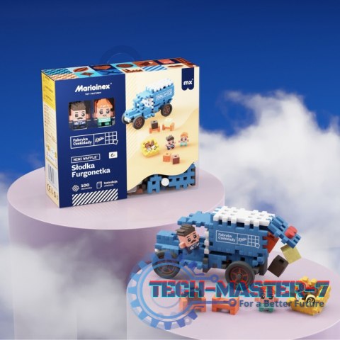 Klocki Mini Waffle - Wedel Słodka furgonetka 100 elementów Klocki Mini Waffle - Wedel Słodka furgonetka 100 elementów